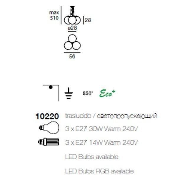 Подвесной светильник Linea Light Oh! 10220 Подвесной светильник Linea Light Oh! 10220