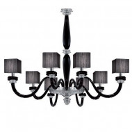 Потолочная люстра La Murrina Pearl S/8 transparent black Потолочная люстра La Murrina Pearl S/8 transparent black