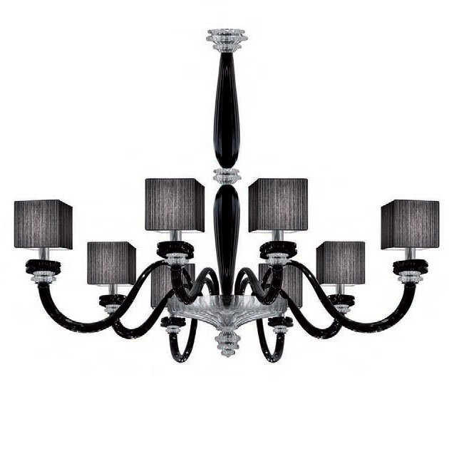 Потолочная люстра La Murrina Pearl S/8 transparent black Потолочная люстра La Murrina Pearl S/8 transparent black