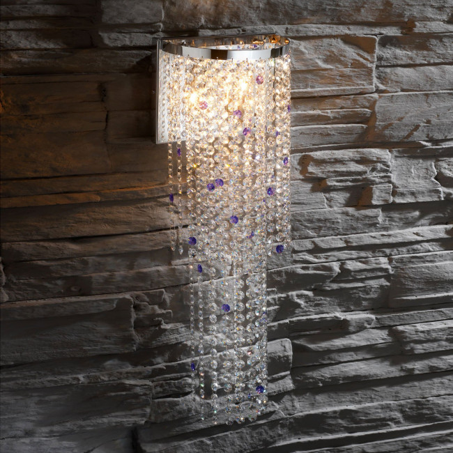 Настенный светильник Euroluce Stars A2 silver C COLLECTION violet Настенный светильник Euroluce Stars A2 silver C COLLECTION violet
