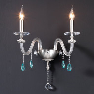 Бра Euroluce Flora A2 silver Clear Бра Euroluce Flora A2 silver Clear