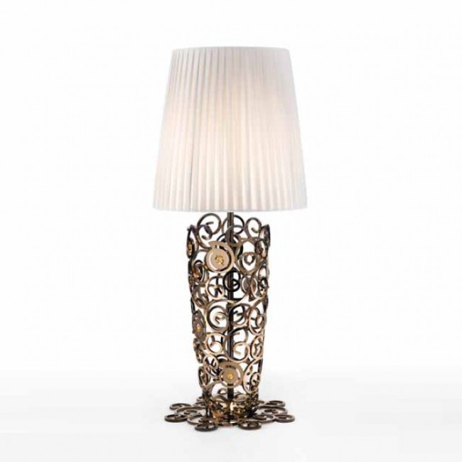 Настольная лампа IDL Crystal marine 491/1L bronze adorned with topaz crystals Настольная лампа IDL Crystal marine 491/1L bronze adorned with topaz crystals