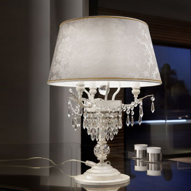 Настольный светильник Masiero Glasse TL3 V13 / DAM IV Swarovski elements Настольный светильник Masiero Glasse TL3 V13 / DAM IV Swarovski elements