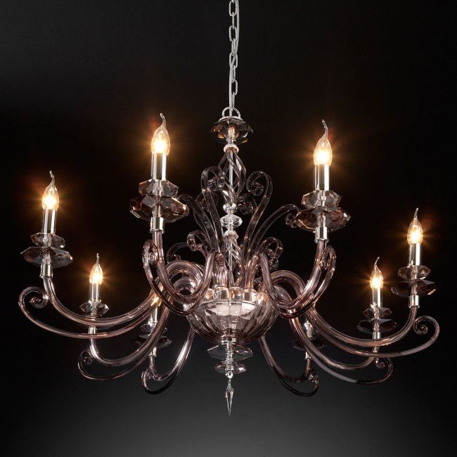 Люстра Euroluce Alicante L8 silver Fume Люстра Euroluce Alicante L8 silver Fume