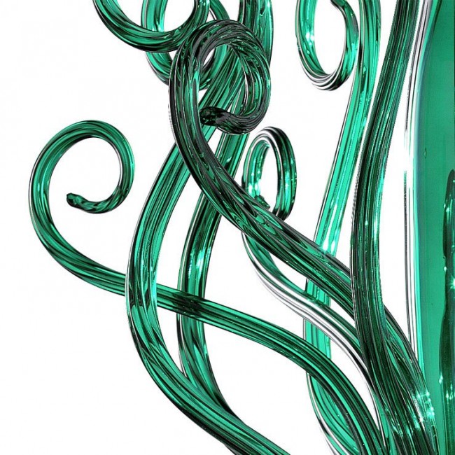 Подвесной светильник Euroluce Yncanto S1 CURL SHADE Green Подвесной светильник Euroluce Yncanto S1 CURL SHADE Green