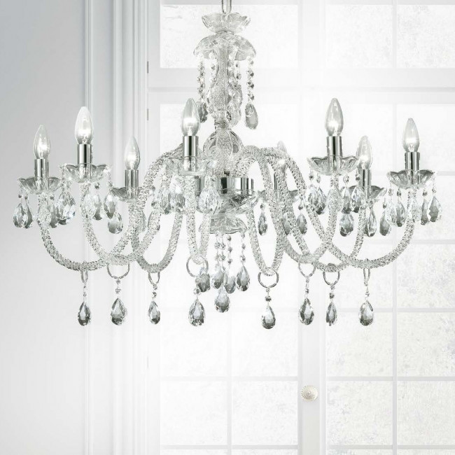 Люстра Masiero Milord 8 CRY transp / ORG/12/XX Люстра Masiero Milord 8 CRY transp / ORG/12/XX