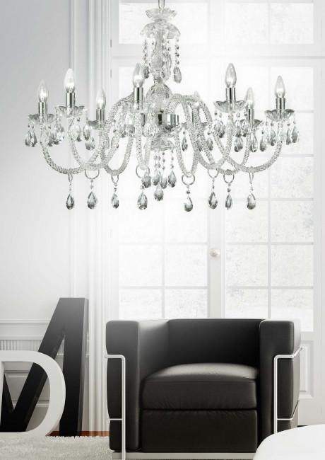 Люстра Masiero Milord 8 CRY transp / ORG/12/XX Люстра Masiero Milord 8 CRY transp / ORG/12/XX