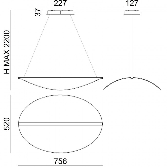 Подвесной светильник Linea Light Diphy 8170 Подвесной светильник Linea Light Diphy 8170