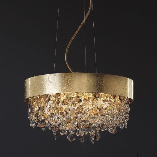 Подвесной светильник Masiero Ola S6 40 F01 / Amber crystal Подвесной светильник Masiero Ola S6 40 F01 / Amber crystal