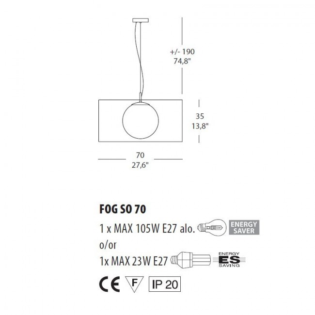 Подвесной светильник Morosini Fog SO 70 0201SO08BIIN Подвесной светильник Morosini Fog SO 70 0201SO08BIIN