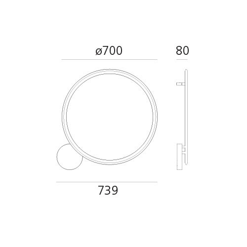 Настенный светильник Artemide Discovery 1998030A