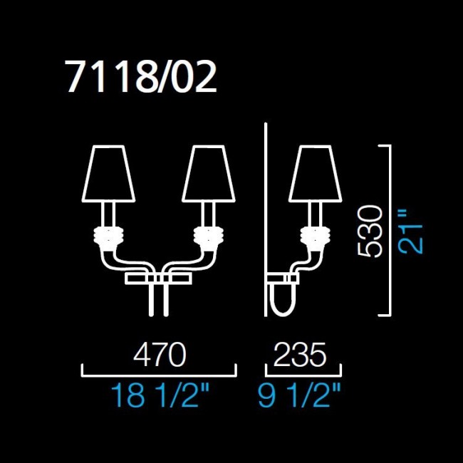 Бра Barovier&Toso Domo Rotterdam 7118/02/CC/NN