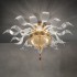 Потолочный светильник Euroluce Julienne PL8 Gold Clear Потолочный светильник Euroluce Julienne PL8 Gold Clear