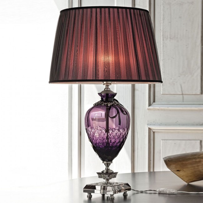 Настольная лампа Euroluce Coco LG1 Cromo Amethyst Настольная лампа Euroluce Coco LG1 Cromo Amethyst