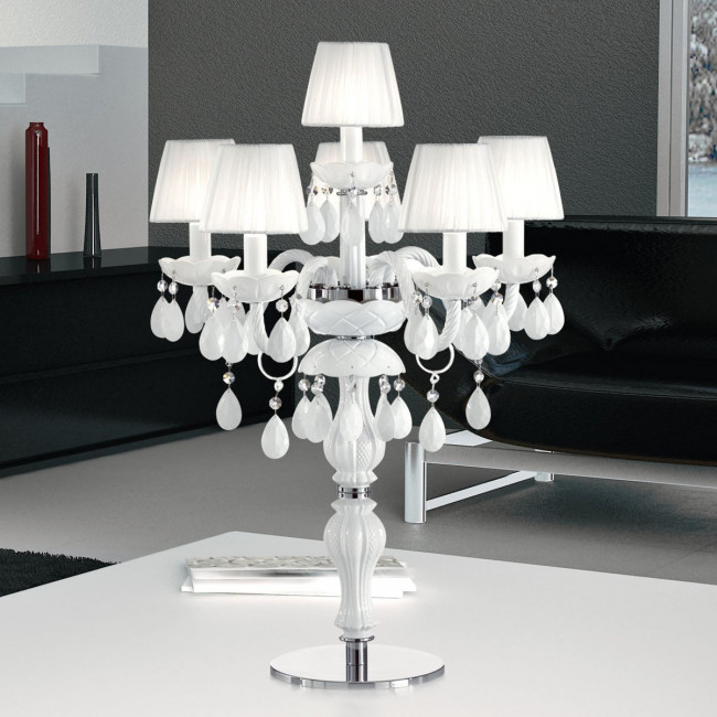 Настольная лампа Masiero Milord TL5+1 VV White / ORG/12/WH Настольная лампа Masiero Milord TL5+1 VV White / ORG/12/WH