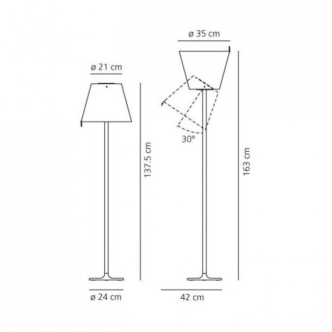 Торшер Artemide Melampo terra - Bronze Natural 0123020A Торшер Artemide Melampo terra - Bronze Natural 0123020A