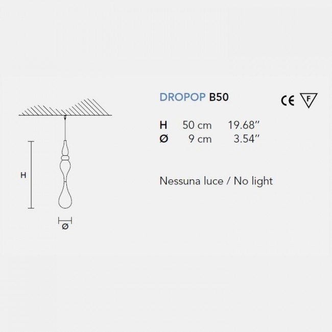 Декоративный элемент Masiero Dropop B50 V95 Декоративный элемент Masiero Dropop B50 V95