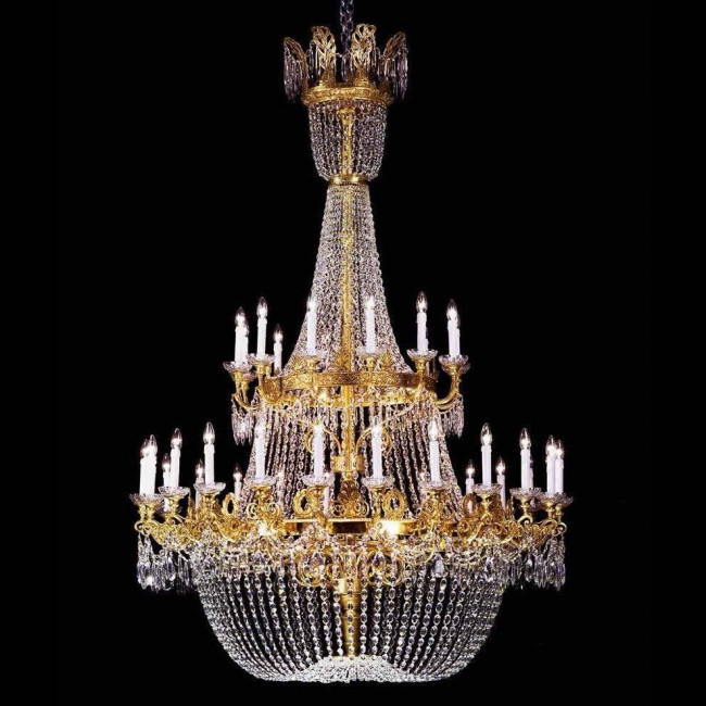 Люстра Beby Group Opera 2000/36+9 Light gold CUT CRYSTAL
