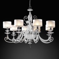 Люстра Euroluce Alicante L8 silver White SHADE Люстра Euroluce Alicante L8 silver White SHADE