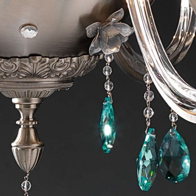 Люстра Euroluce Flora L8 silver Clear Люстра Euroluce Flora L8 silver Clear