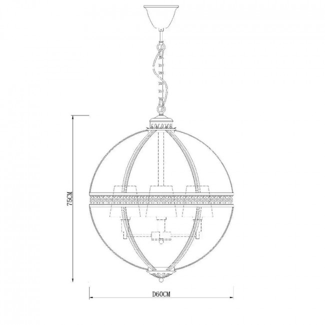 Подвесной светильник DeLight Collection Residential KM0115P-4L nickel Подвесной светильник DeLight Collection Residential KM0115P-4L nickel