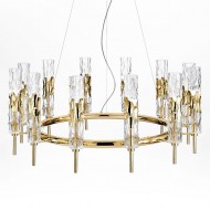 Люстра IDL Bamboo 497/12 24kt gold plated / Murano Glass with gold plated band Люстра IDL Bamboo 497/12 24kt gold plated / Murano Glass with gold plated band