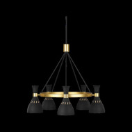 Подвесная люстра на штанге Elstead Lighting Joan QN-JOAN5-MB Подвесная люстра на штанге Elstead Lighting Joan QN-JOAN5-MB