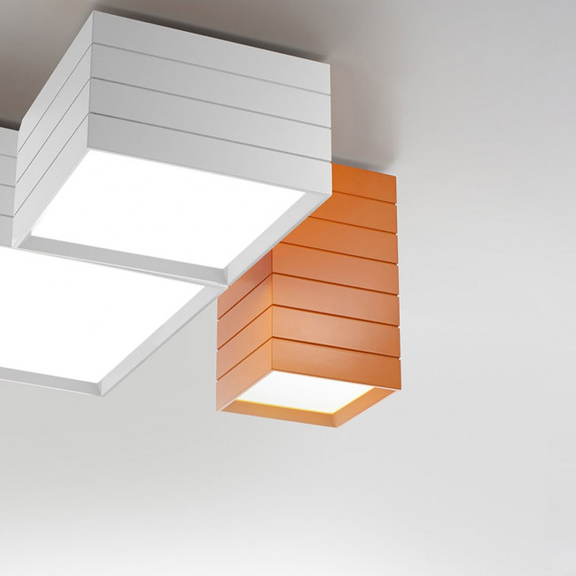 Потолочный светильник Artemide Groupage 20 Orange 1932060A+1937010A Потолочный светильник Artemide Groupage 20 Orange 1932060A+1937010A