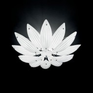 Потолочный светильник IDL Paradise 430/65PF Chrome / white Murano glass Потолочный светильник IDL Paradise 430/65PF Chrome / white Murano glass