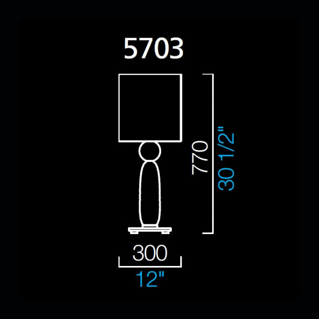 Настольная лампа Barovier&Toso Habana 5703/OC/BB