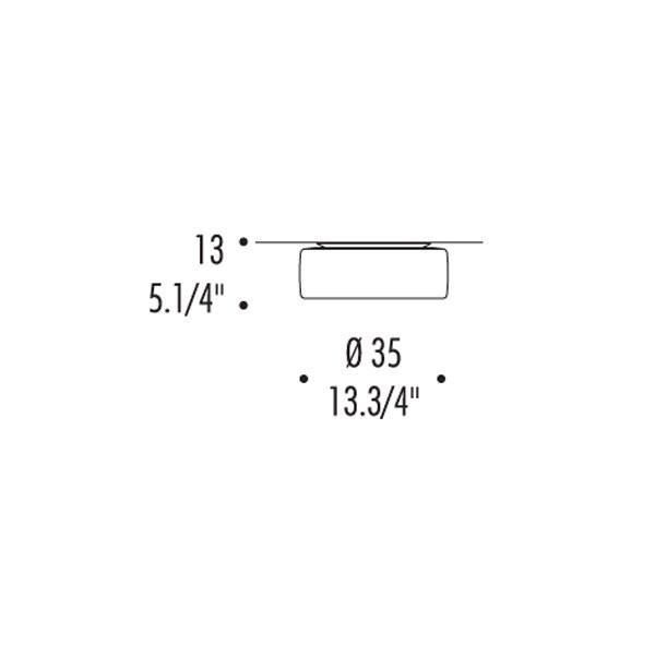 Потолочный светильник Leucos Bisquit PL1 0004217 Потолочный светильник Leucos Bisquit PL1 0004217