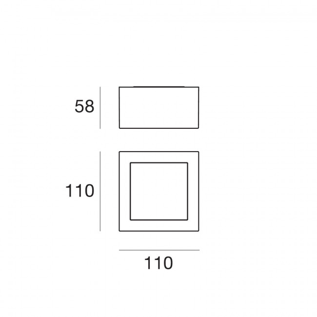 Потолочный светильник Linea Light Box 9138