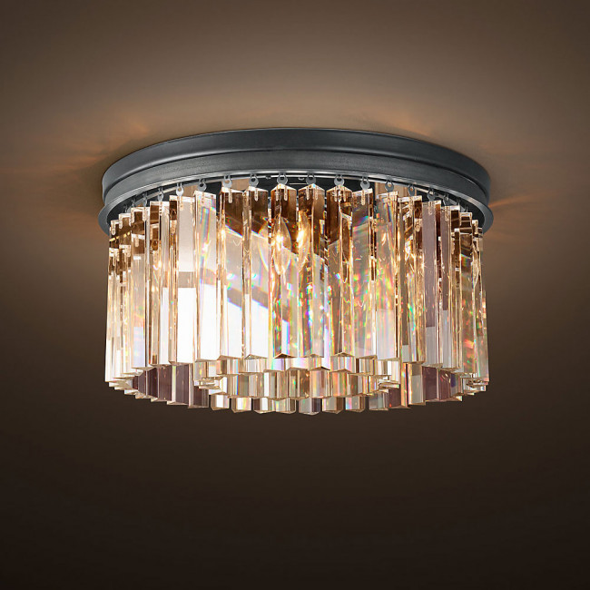 Потолочный светильник DeLight Collection 1920s Odeon KR0387C-6B/P black/clear Потолочный светильник DeLight Collection 1920s Odeon KR0387C-6B/P black/clear