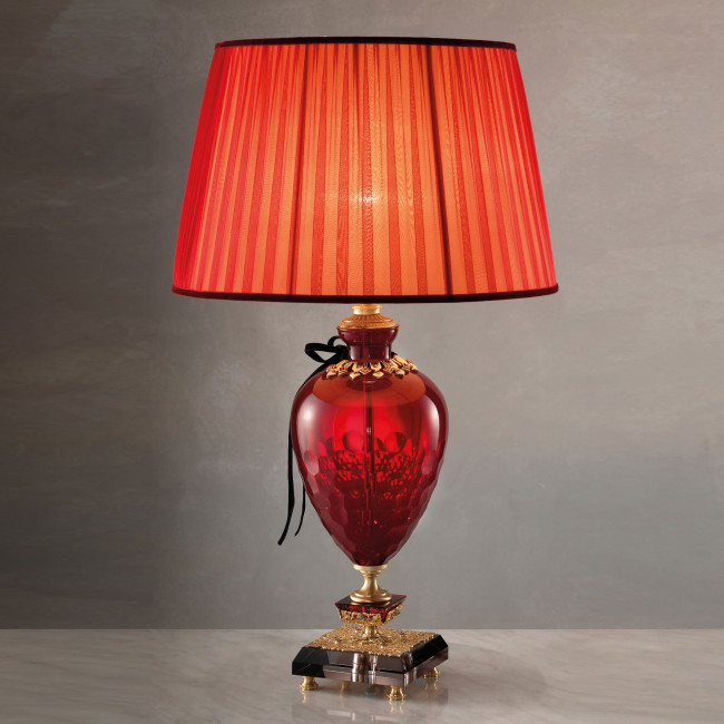 Настольная лампа Euroluce Coco LG1 gold Rubino Настольная лампа Euroluce Coco LG1 gold Rubino