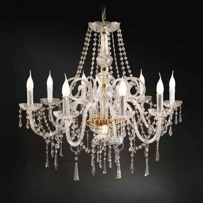 Люстра Beby Group Crystal 370/8 Light gold CUT CRYSTAL Люстра Beby Group Crystal 370/8 Light gold CUT CRYSTAL