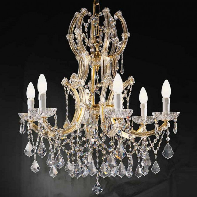 Люстра Beby Group Novecento 760/6 Light gold CUT CRYSTAL