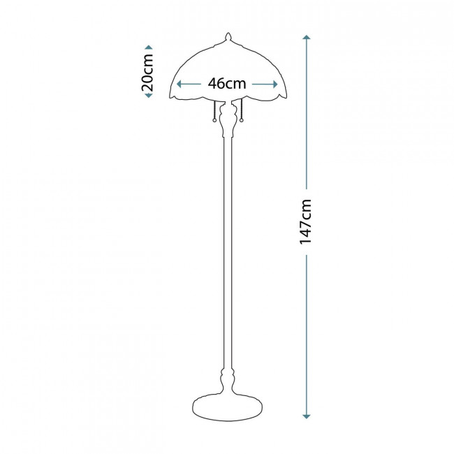 Торшер Quoizel Belle QZ/BELLE/FL Торшер Quoizel Belle QZ/BELLE/FL