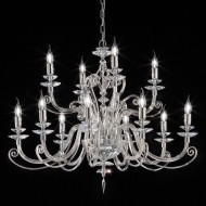 Люстра Euroluce Alicante L8+4 silver Clear Люстра Euroluce Alicante L8+4 silver Clear