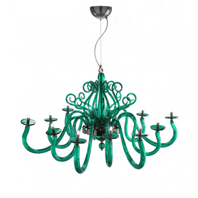 Люстра Euroluce Yncanto L6+6 Green Люстра Euroluce Yncanto L6+6 Green