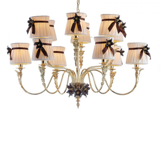 Люстра IlParalume MARINA 5524 1850/CH12/ORO24K/NR