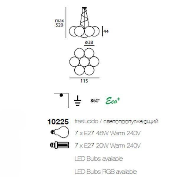 Подвесной светильник Linea Light Oh! 10225 Подвесной светильник Linea Light Oh! 10225