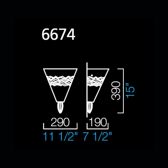 Настенный светильник Barovier&Toso New Rinascimento 6674/NN Настенный светильник Barovier&Toso New Rinascimento 6674/NN