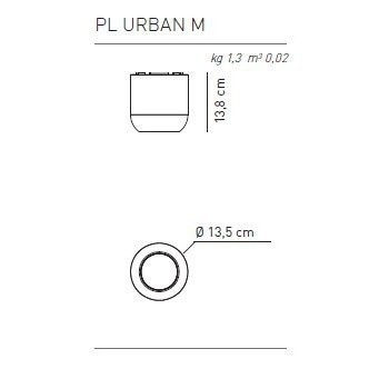 Потолочный светильник Axo Light Urban & Urban mini PL URBAN M BR XX LED Потолочный светильник Axo Light Urban & Urban mini PL URBAN M BR XX LED