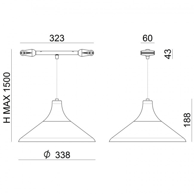 Светильник для струнной системы Linea Light Bell 8736 Светильник для струнной системы Linea Light Bell 8736