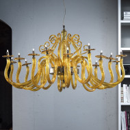 Люстра Euroluce Yncanto L8+8 Amber