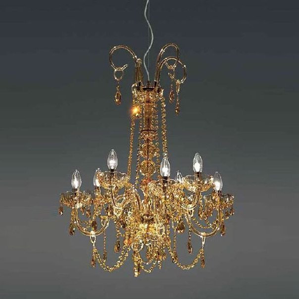 Люстра Italamp 262/4+4 Amber / O / Sw Light Topaz