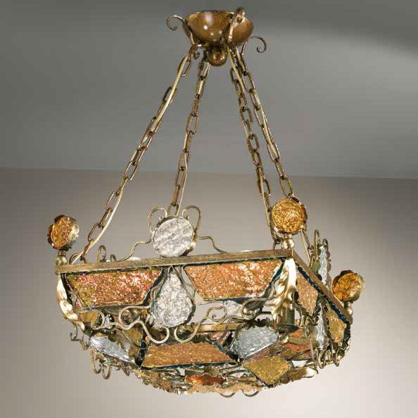 Подвесной светильник MM Lampadari Deco 6741/4 V2314 amber