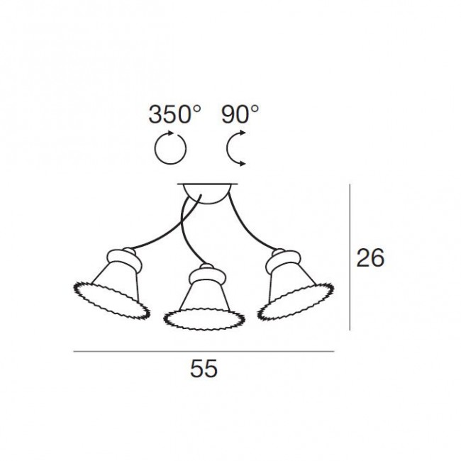 Потолочная люстра Linea Light Mami 2649 Потолочная люстра Linea Light Mami 2649