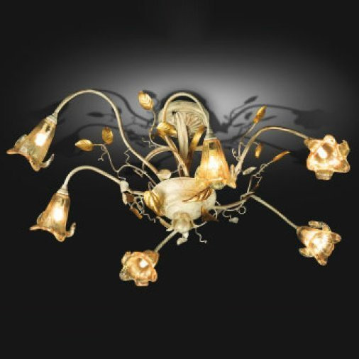 Потолочная люстра Renzo Del Ventisette "Natura" PL 13952/6 ovale DEC. 0117 Потолочная люстра Renzo Del Ventisette "Natura" PL 13952/6 ovale DEC. 0117