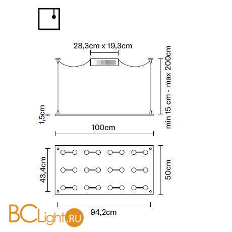 Подвесной светильник Fabbian Sospesa D42 A19 00 Подвесной светильник Fabbian Sospesa D42 A19 00